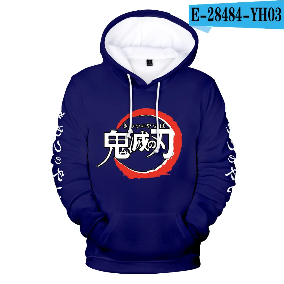 

Anime Demon Slayer boy/girls Sweatshirts Men Tanjiro Kamado Costume Hoodies Demon Slayer Kimetsu No Yaiba kids 3d hoodie