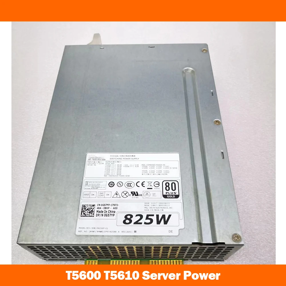 825W Server Power Supply For T5600 T5610 D825EF-01 H825EF-02