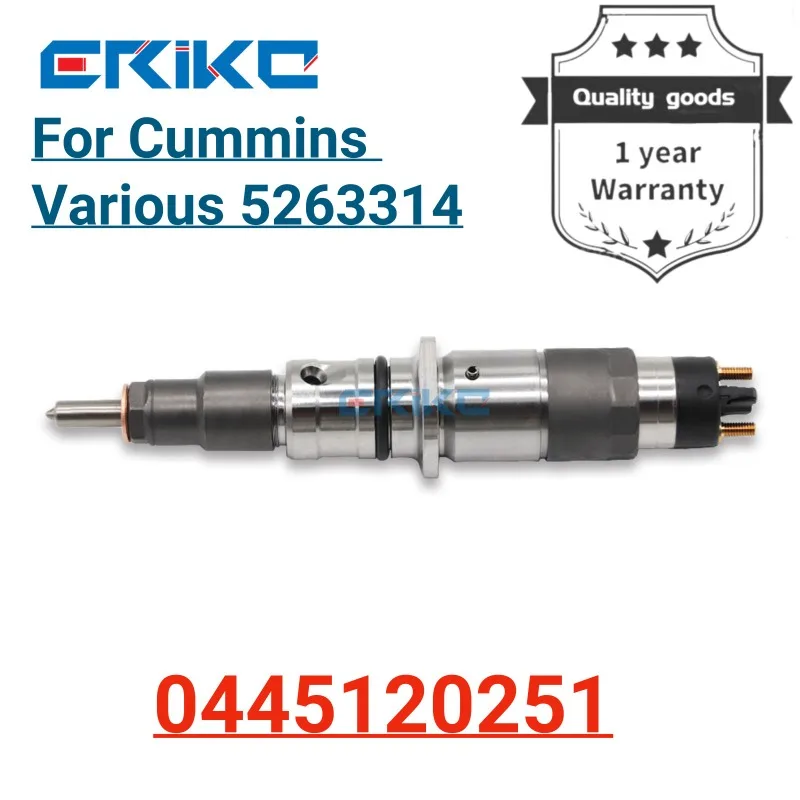 

0445120251 Auto Car Fuel Injector 0 445 120 251 Injector Assembly 0445 120 251 Diesel Fuel Injector for Cummins Various 5263314