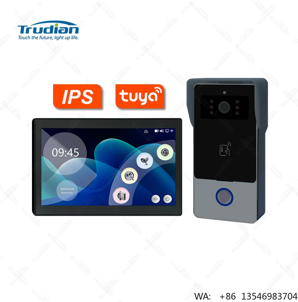 Smart Cheap Camera Doorbell Video Portero Inteligente Ip Motion Sensor House Video Door Bell Access Control Intercom With Screen