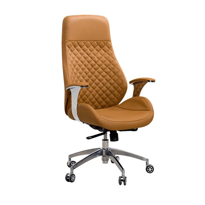 Cadeira Gamer AOLIVIYA, Cadeira de Computador para Escritório, Cadeira Giratória de Couro com Encosto Alto, Assento Executivo Fashion