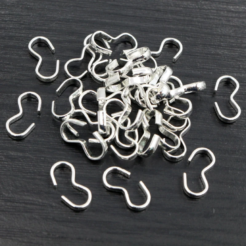 8x4 13x6.5mm 100 sztuk/partia 6 kolory naszyjnik klamra zapięcie złącza bransoletka dla Cameo biżuteria akcesoria dla majsterkowiczów