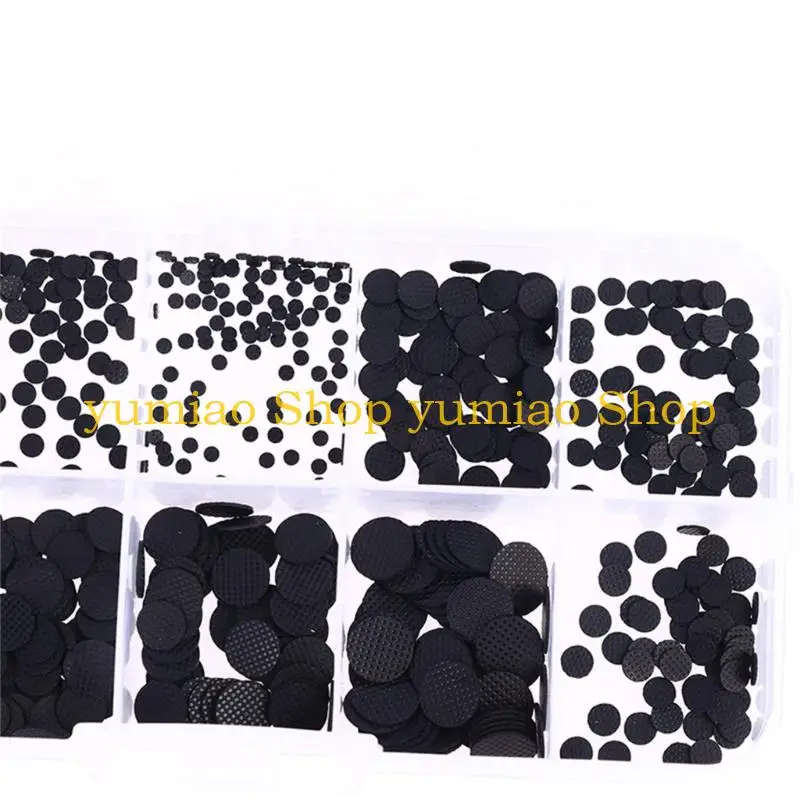 587B 500Pieces Conductive Rubber Keypad Buttons Various Size Replacement Parts