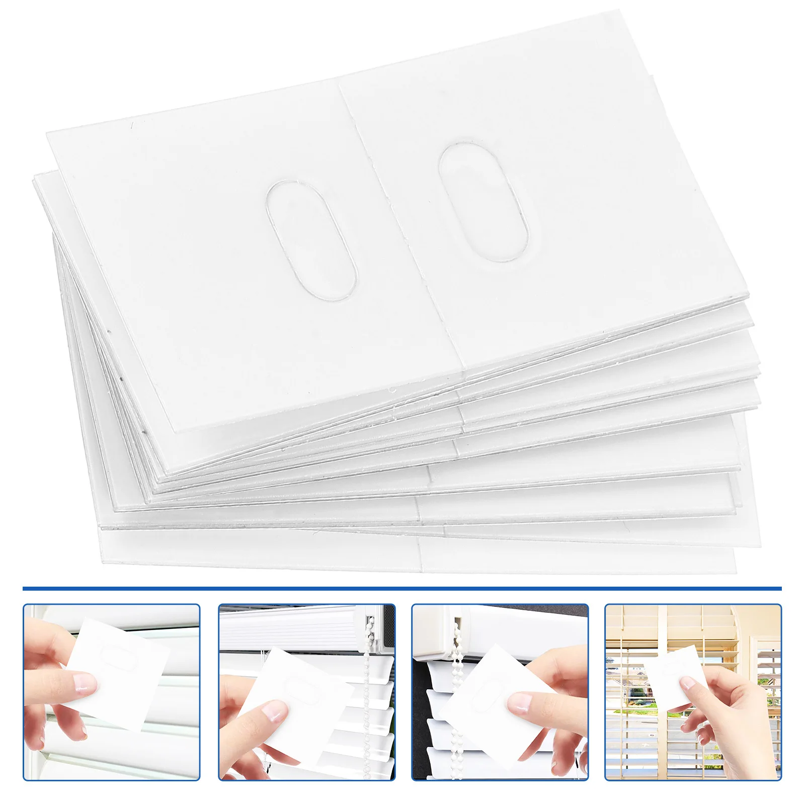 

20Pcs Plastic Vertical Blind Repair Tabs Replacement Parts Window Blinds Household Curtain Clip Accessory