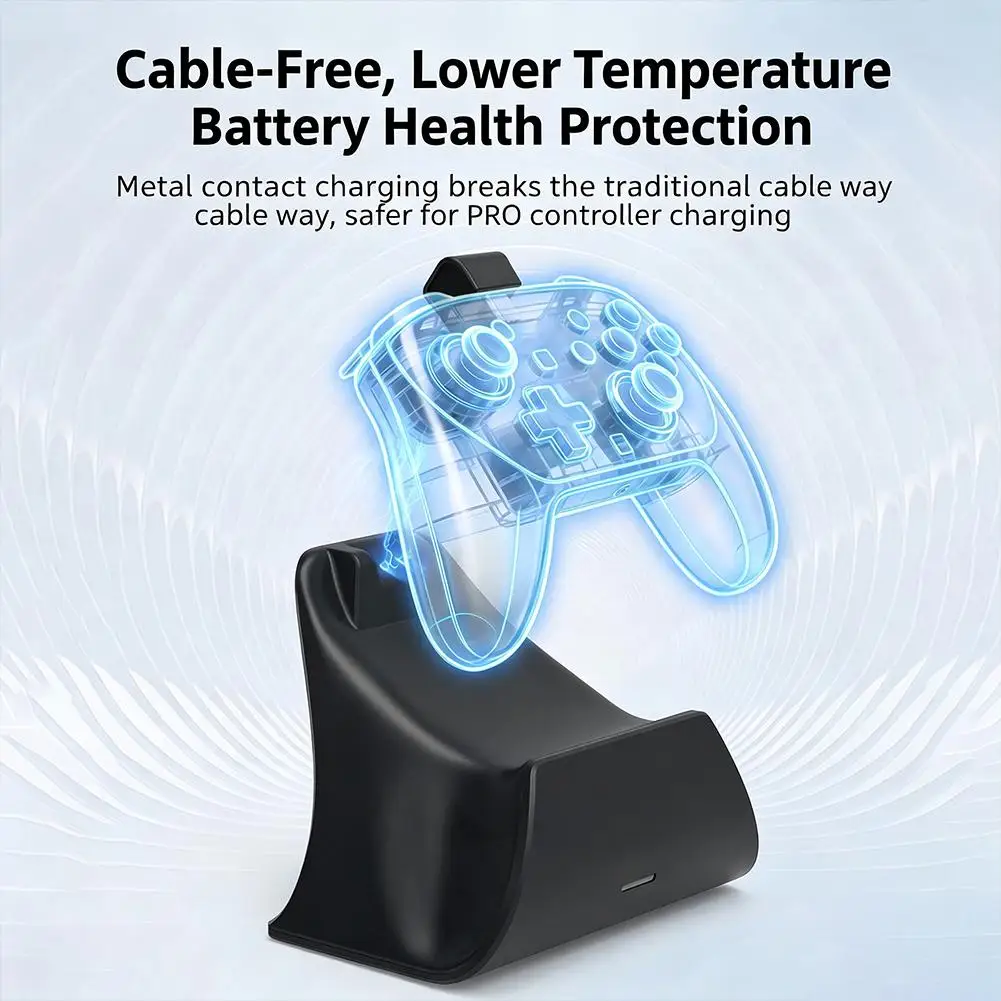 switch2-proコントローラー用充電ドック、ns2ゲームパッド充電スタンド、スマート過充電保護機能、急速充電、滑り止めベース