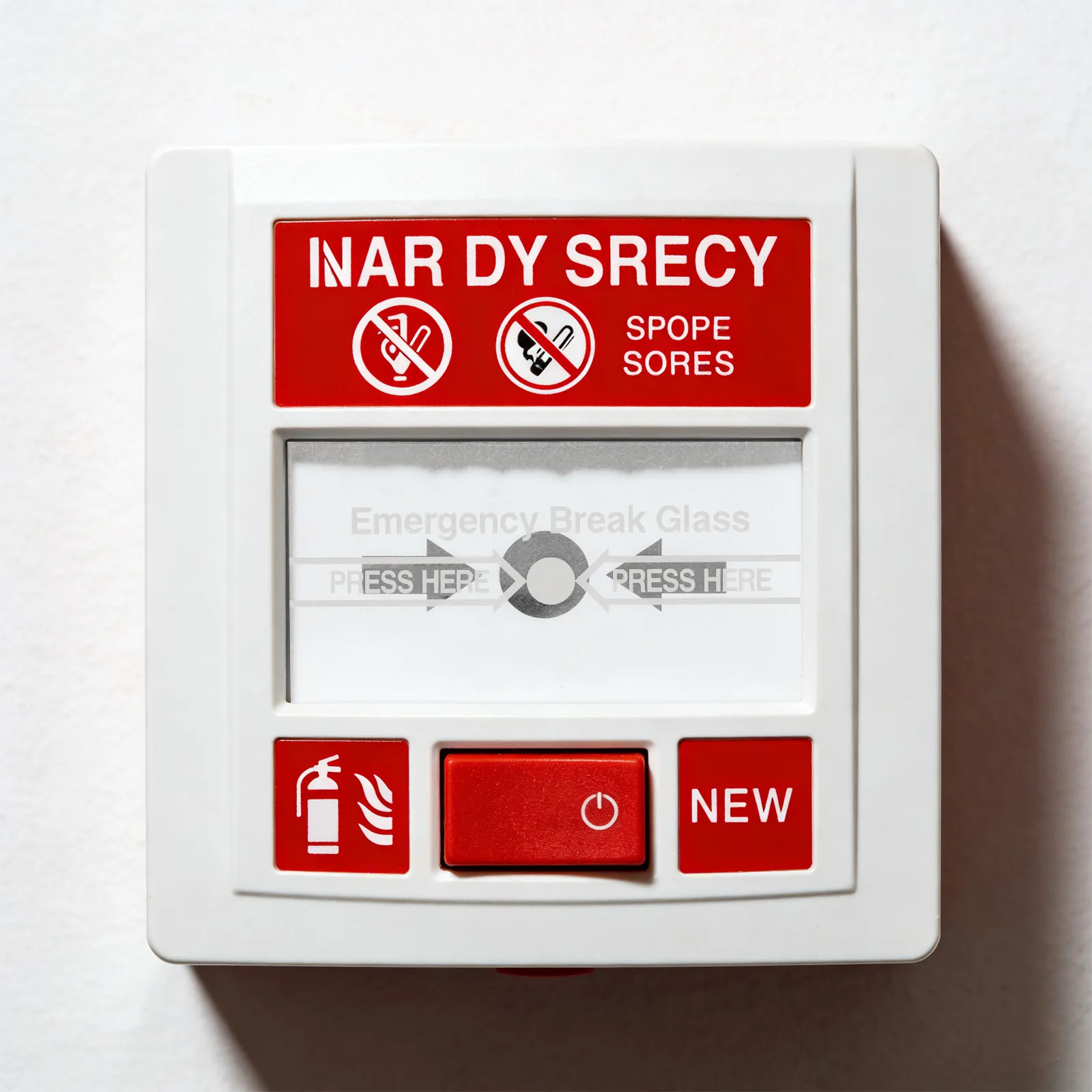 10Pcs Fire Alarm Glass Replacement Pieces High Temperature Resistant Waterproof for Manual Call Point Emergency Activation