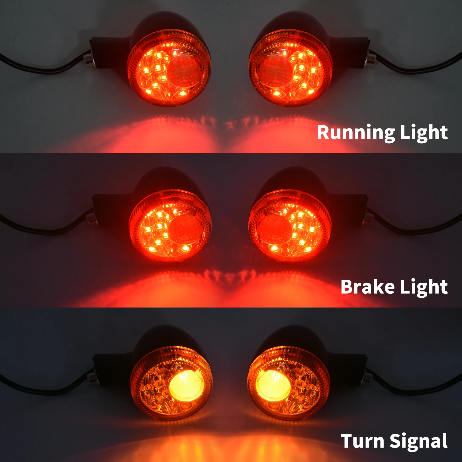 Motocicleta led indicadores de sinal de volta luz de freio traseira correndo lâmpada com suporte curto para harley sportster xl 1200 883 1992-2022