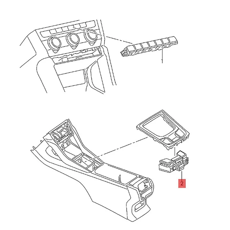 Electronic Handbrake Switch Button ESP HAS 566927225B For Skoda Kodiak 2017-2024 Anti-Skid Driving Mode Parking Switch Parts