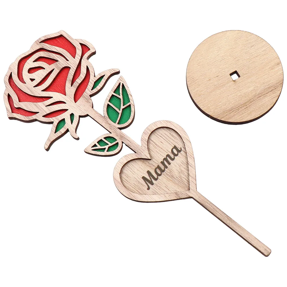 

Wooden Rose Decor Pink Elegant Table Decoration Mothers Day Gift Mother's Day Wood Ornaments Centerpieces
