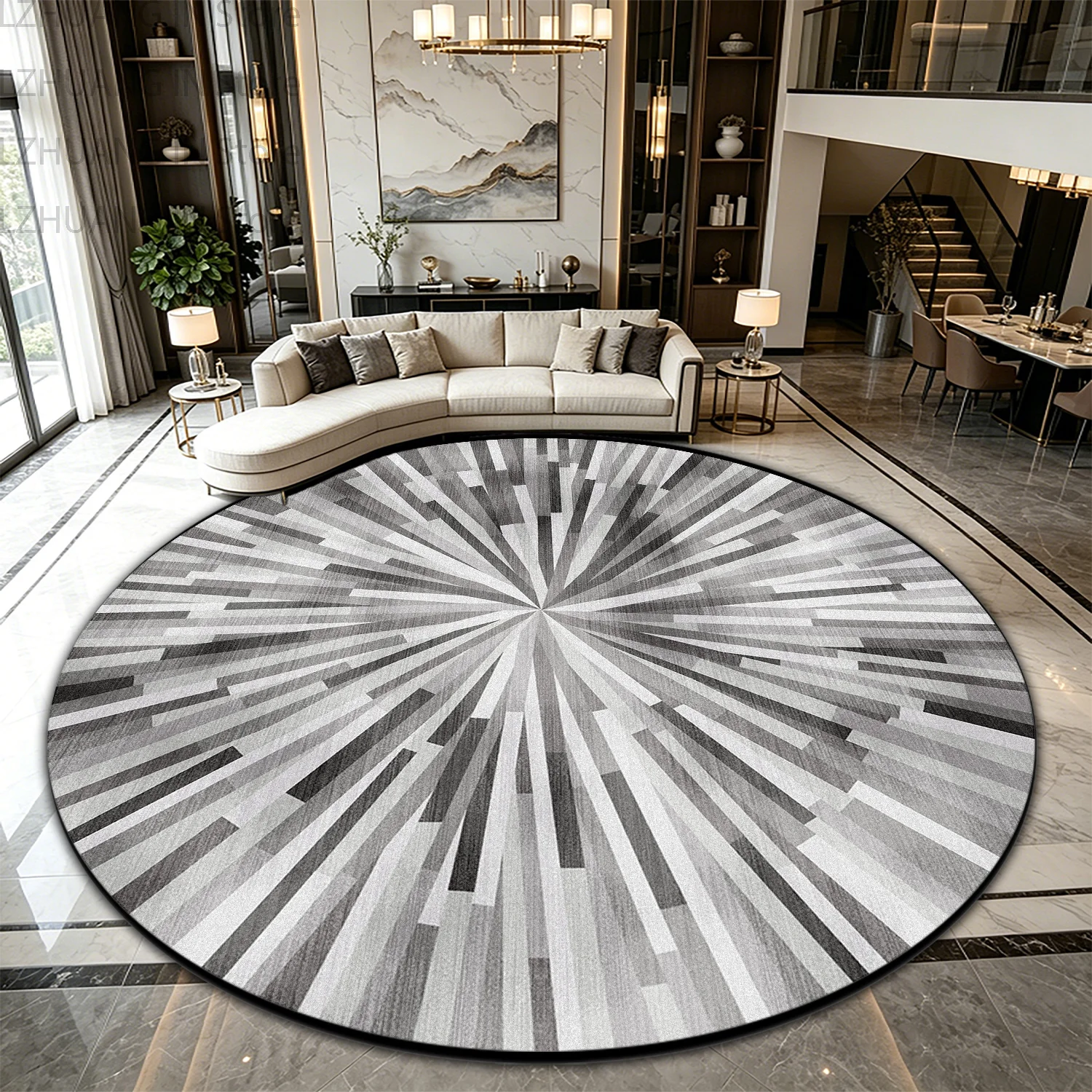 Tapis Rond Moderne de Grande S - Home Decor Lighting Wholesale avis et prix