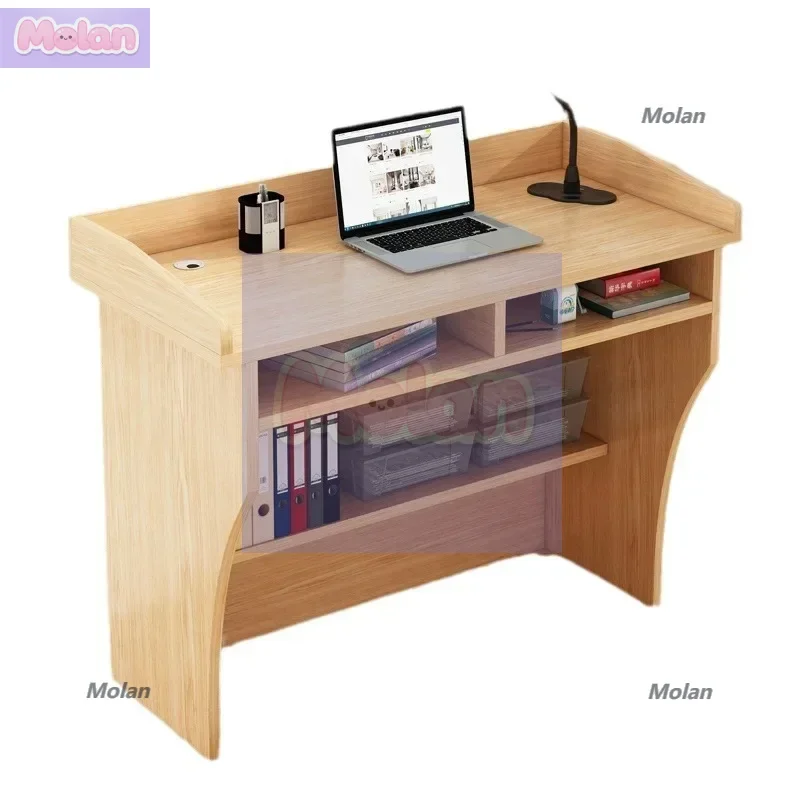 

Lecture Desk Speech Simple Modern Welcome Reception Desk Shopping Guide Desk Customer