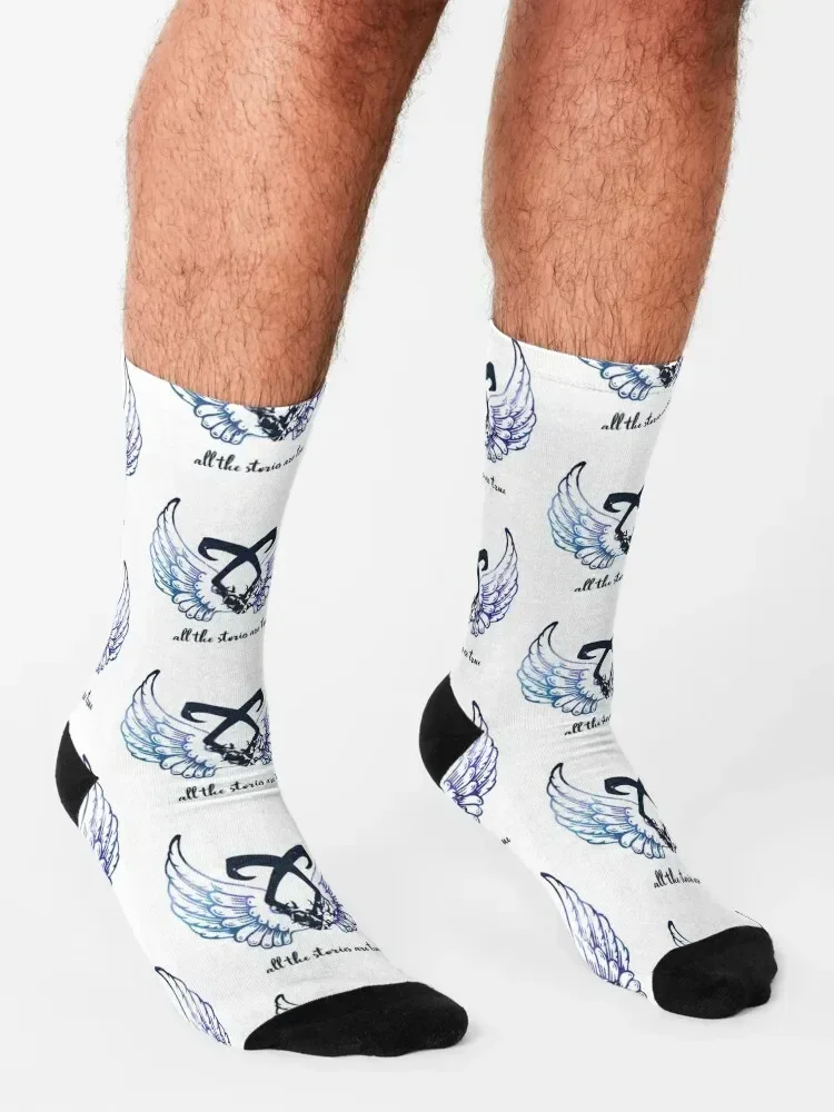 Toutes les histoires sont vraies Chaussettes pour hommes, chaussettes à la mode pour filles