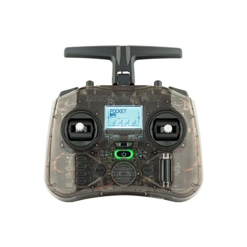 

RC Pocket Radio Controller (M2) FPV Controller ELRS CC2500 Big Power Light Weight LCD Screen LED light Hall Gimbal For RadioMast