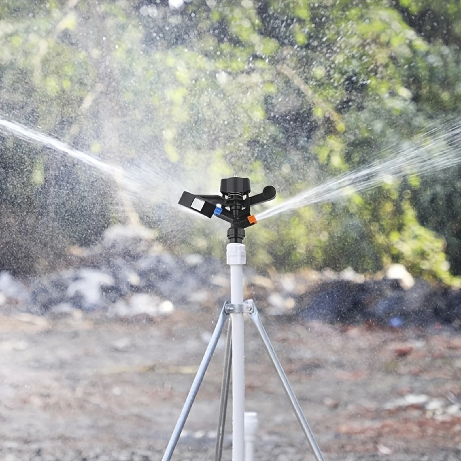 4 Pc Sprinkler head Automatic rotating arm watering nozzle, cooling sprinkler, garden lawn sprinkler nozzle