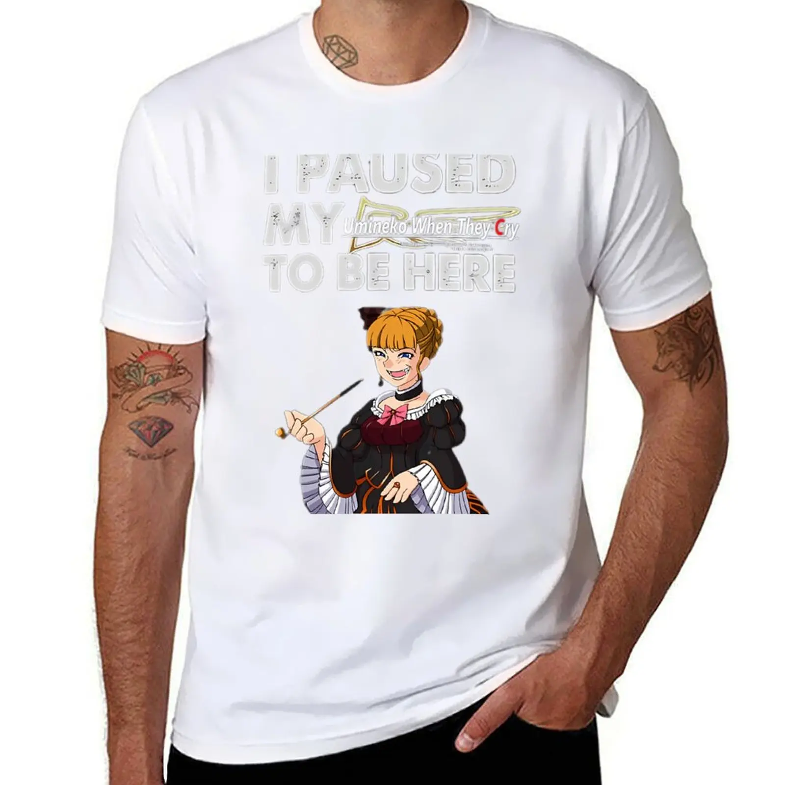 I Paused My Umineko When They Cry To Be Here T-Shirt t shirts designer t shirt custom print T-Shirt