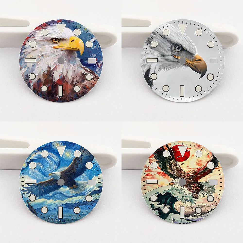 285mm-カスタマイズされたダイヤル-nh35-ダイヤル-クリエイティブなカラー印刷シリーズのダイヤルは、nh35-36-ムーブメント時計アクセサリーに適しています。