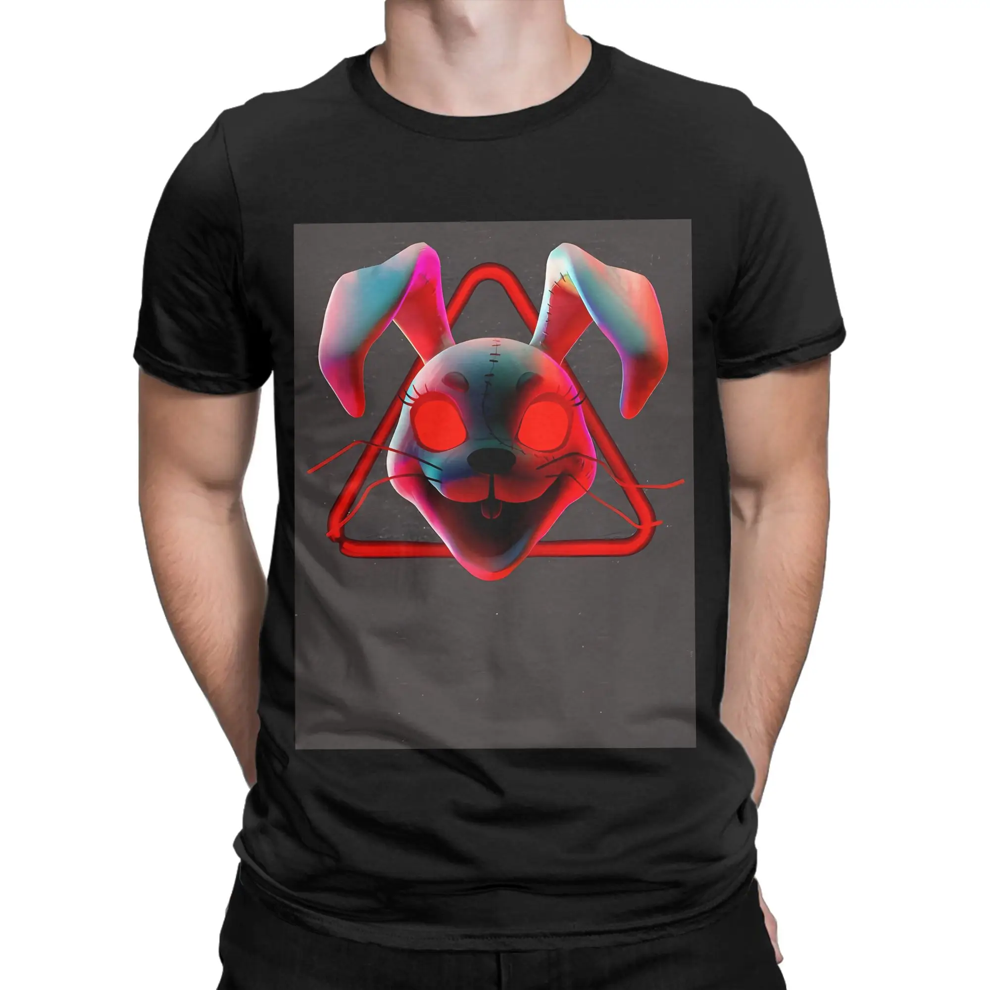 Security Breach Vanny Funny Graphic 100% Cotton T-Shirt fFNAF Tees Tops For Men