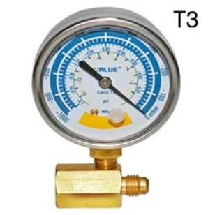New Vacuum gauge Refrigerant table with R22 Regulating valve FOR Vacuum pump HVAC refrigeration