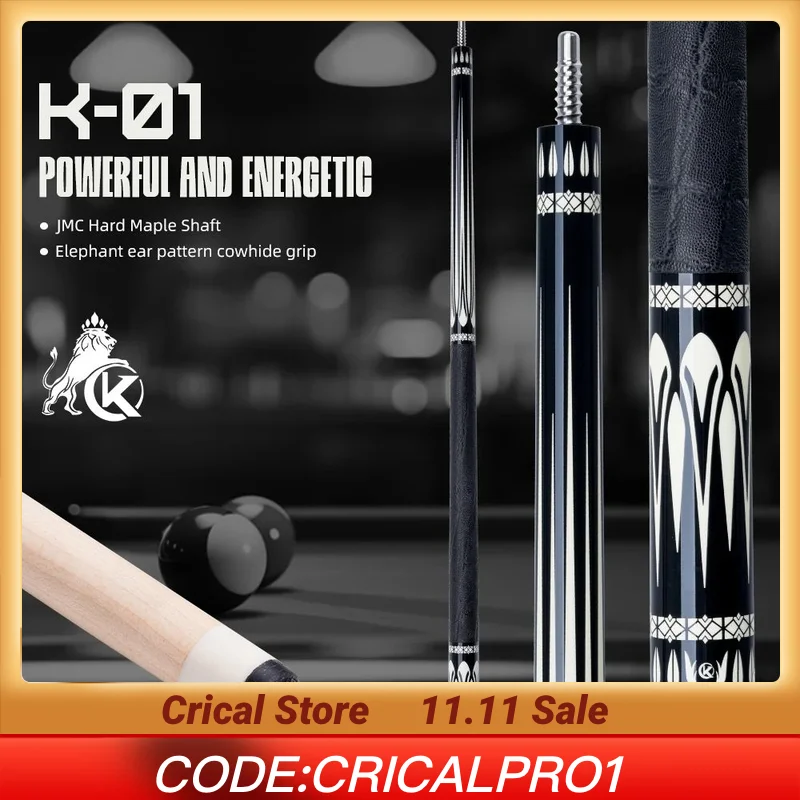 

KONLLEN K-01 Pool Cue with 12mm Tip 3/8*8 pin Professional pool cues billar for Billiard Cue
