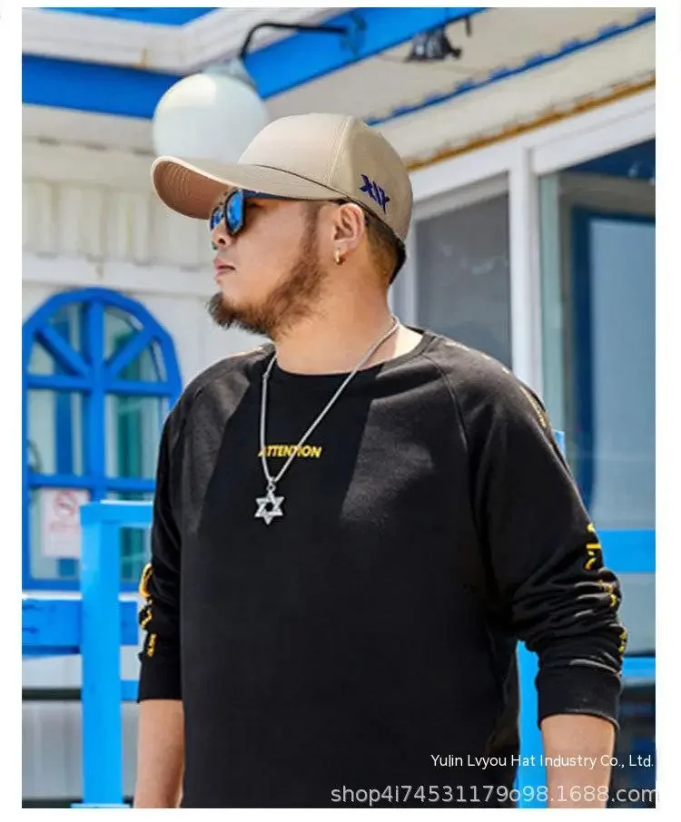 Oohmy Baseballkappe mit großem Kopf, für Männer, Frauen, Jugendliche, Jungen und Mädchen, große Baumwolle, Sporthüte, Übergröße, Snapback-Mütze, 56–58 cm, 60–68 cm – Detail 3
