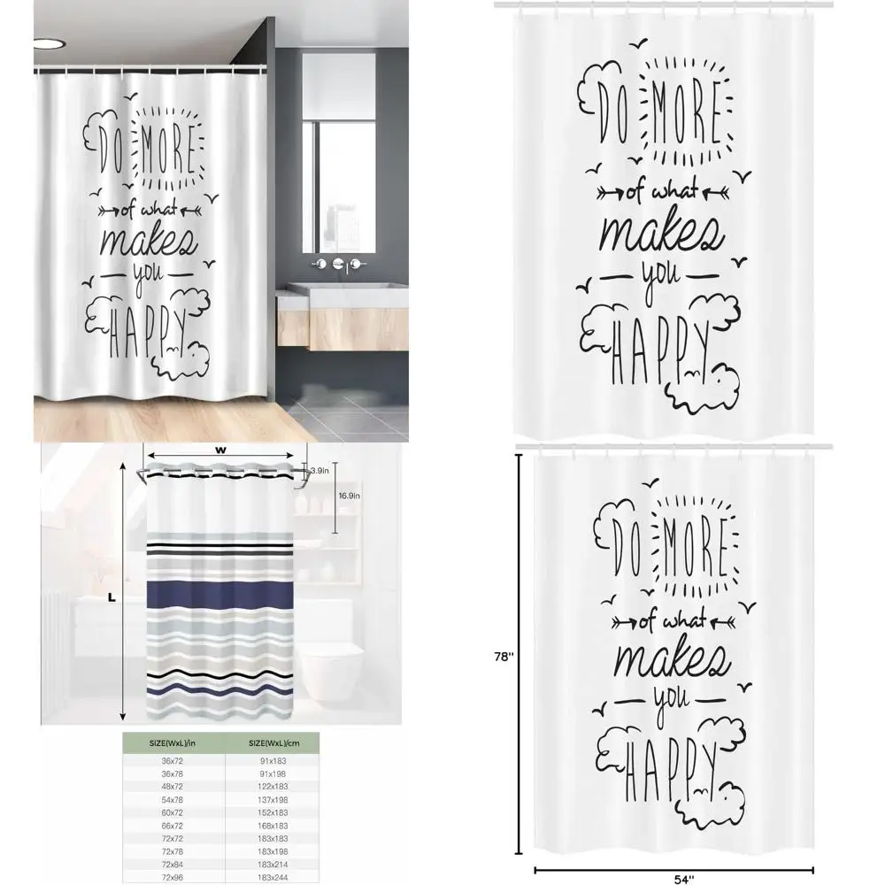 

inspirational clouds shower curtain - embrace joy and positivity in your bath