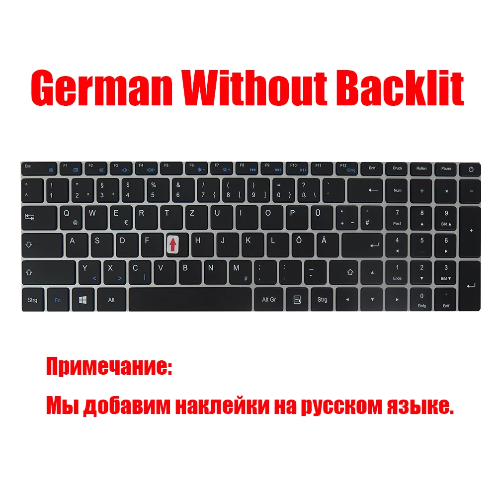 

German GR Laptop Keyboard For Irbis For BlizzardBook 17NBC2000 17NBC2002 17NBC2001 17NBC2003 17NBC2004 17NBC2005 17NBC2006 Black