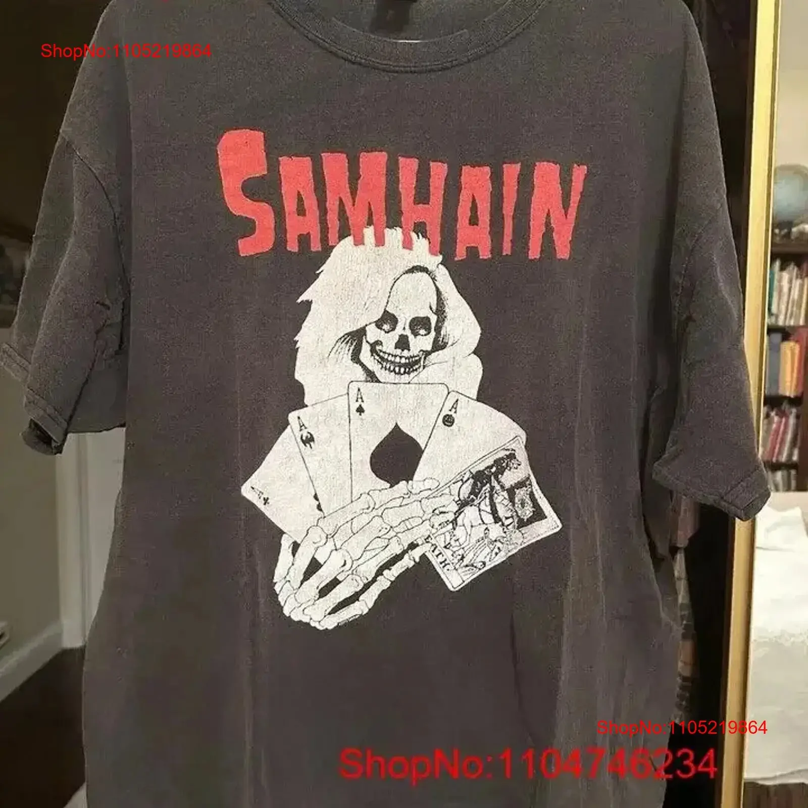 

Футболка Samhain Misfits черного цвета для AN43762, винтажная, универсальная, удобная, мягкая, дышащая, винтажная, стираная