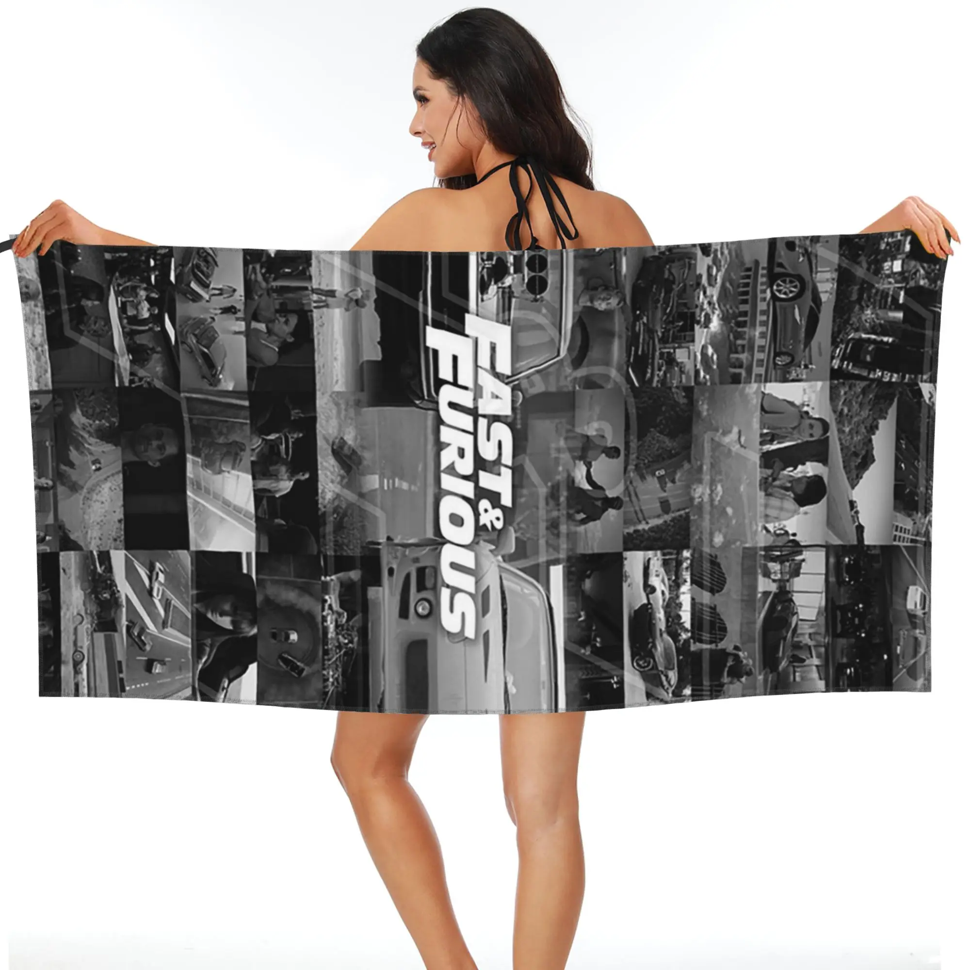 Fast and Furious is History Of Legend Serviette de plage en microfibre douce, absorbante et à séchage rapide, pour l'escalade en montagne