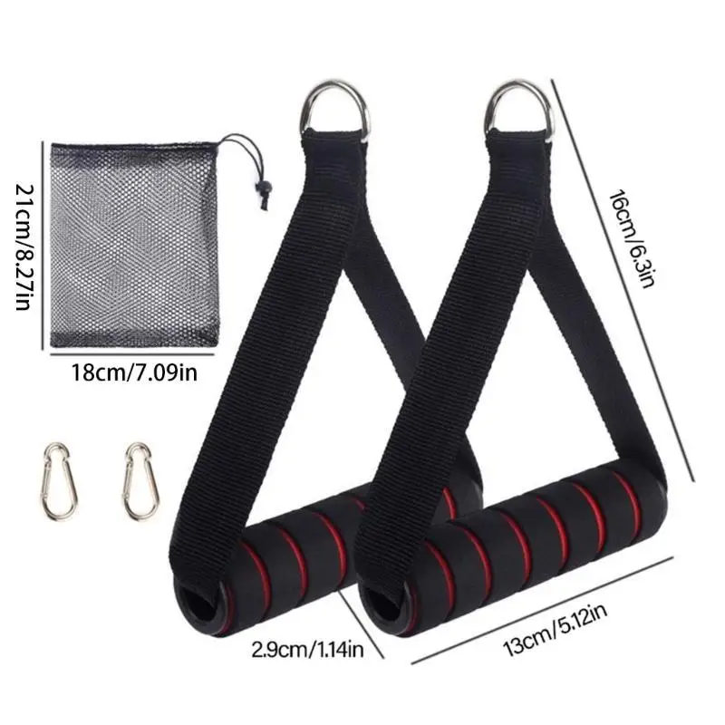 652F 1 زوج مجموعة مقبض آلة كابل الصالة الرياضية، مرفقات التمرين لفرقة المقاومة، مقبض آلة الكابل مقبض التمرين