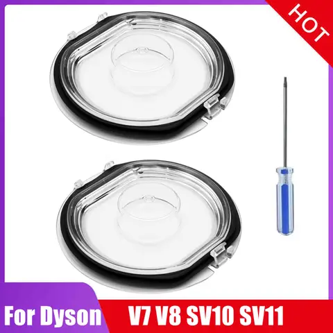 Dust Bin Base Lid For Dyson V7 V8 SV10 SV11Robotic Vacuum Cleaner Bottom Bin Lid Cordless Vacuum Bin Base Cover Sealing Ring Cap