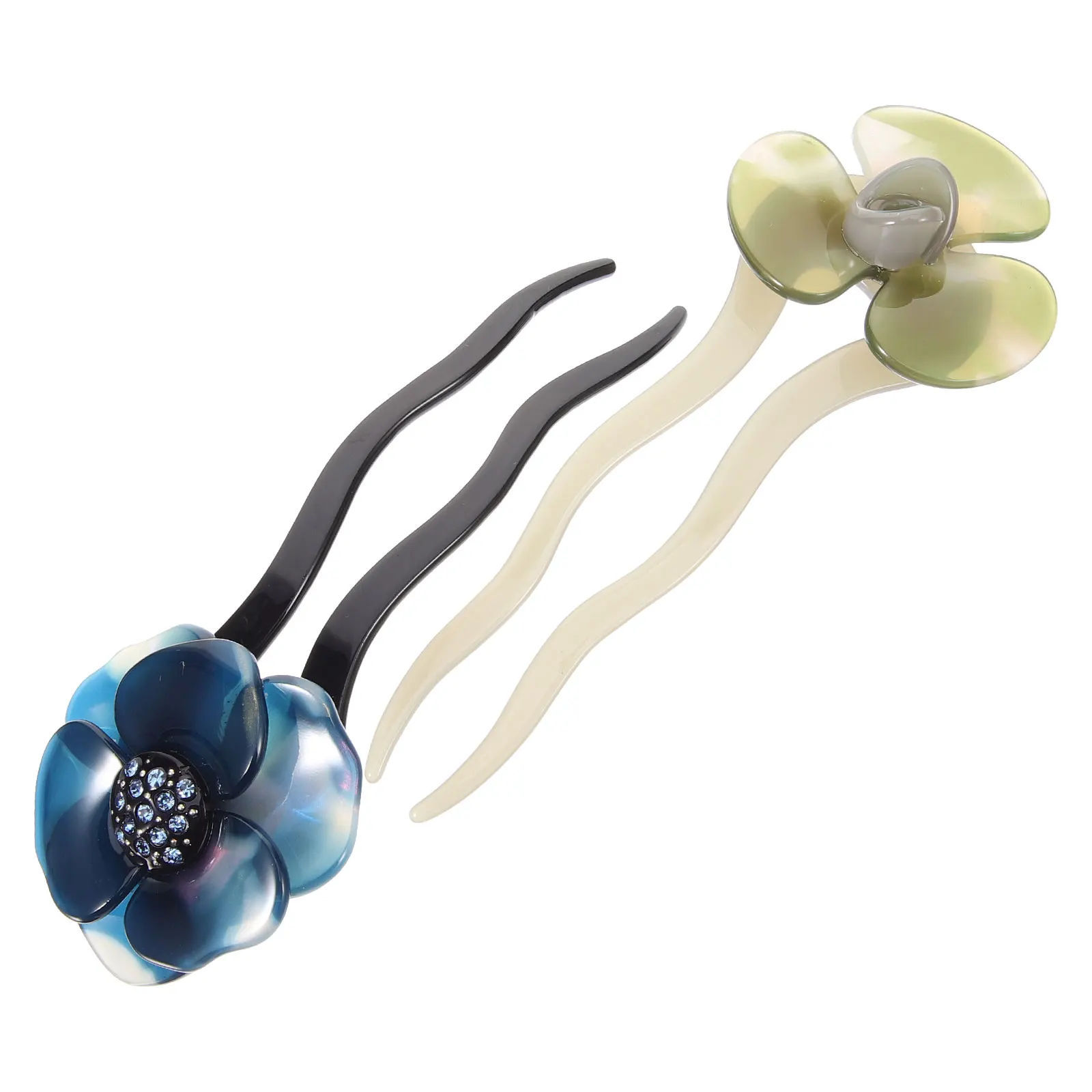 

2pcs Retro Rhinestone Elegant Stick Decorative Women Chopstick Vintage Headdress Classical Chinese Style Hair Stick Hanfu Hair