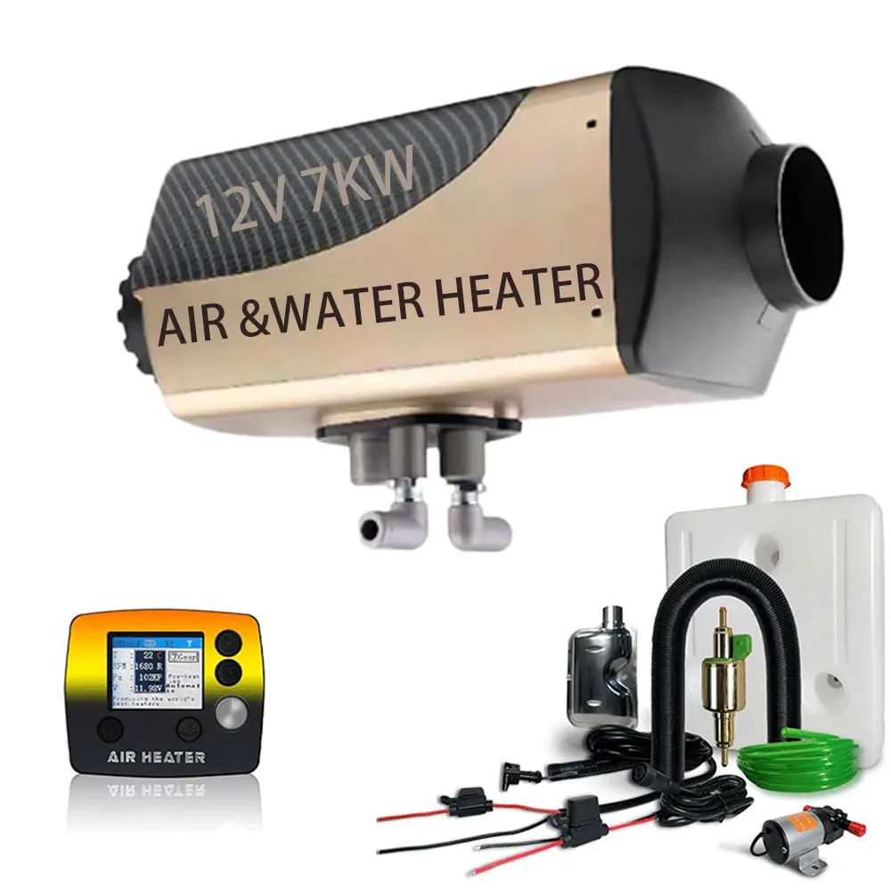 New Diesel Air & Water Parking Heater Adjustable Water Heating Thermostat Setting 12V/24V 7kW Plastic