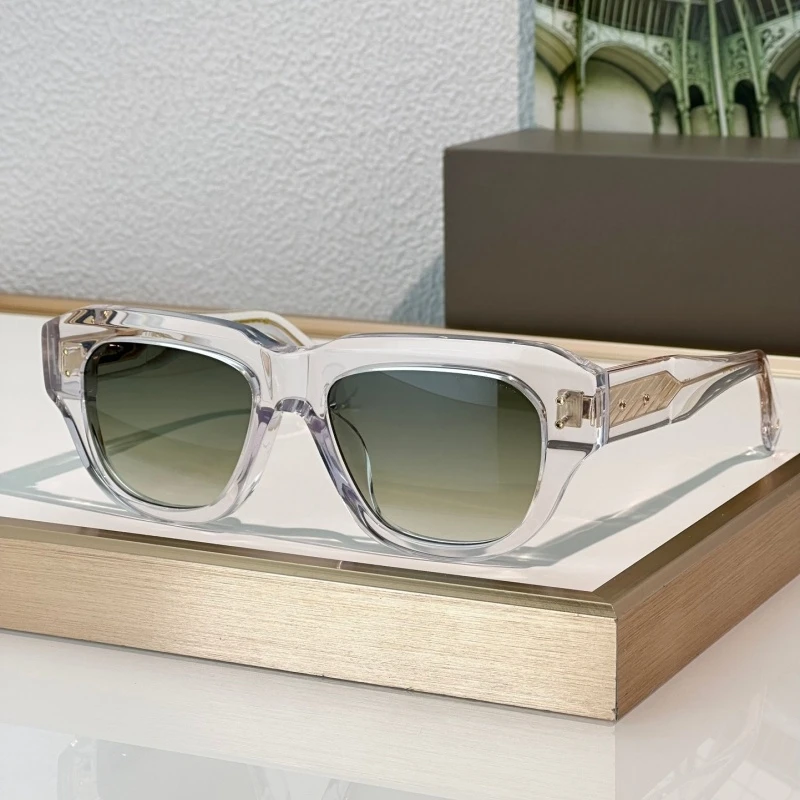 

LUMEKS LIMITED EDITION Men Sunglasses Woman Thick Acetate Oval Design High Quality Summer Beach Sunglasses For Travel Eyewear
