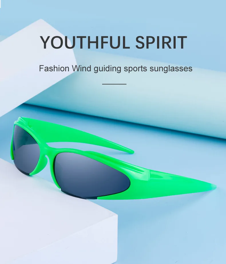 Neue y2k Sport Punk Sonnenbrille Frauen Männer Luxusmarke Mode Retro 2000's Brillen Vintage Steampunk Sonnenbrille Sonnenbrille uv400 – Detail 3