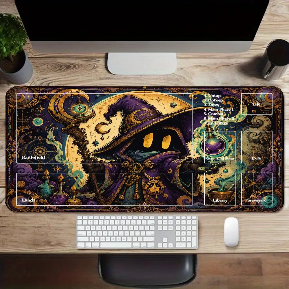 rendy e-sports mouse pad thick natural rubber anti-slip bold splash color art oversized office desk gaming pad