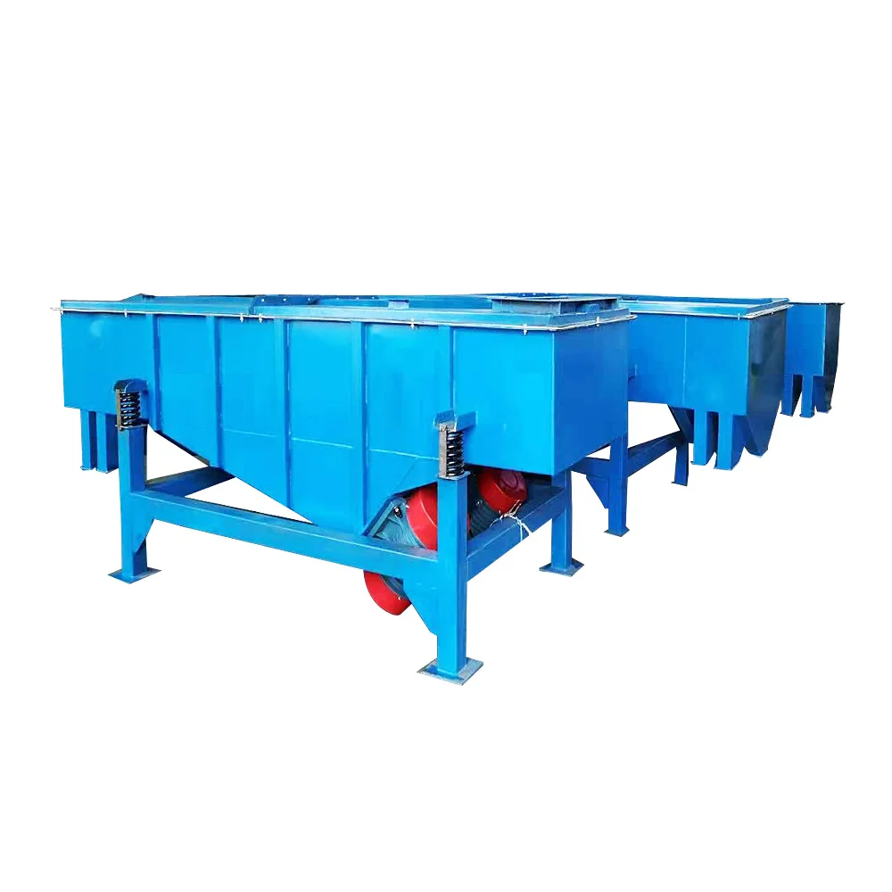 Multi Layer Linear Vibrating Sieve Custom Size Vibratory Screening Machine Large Capacity Wet Dry Material Separating Machinery