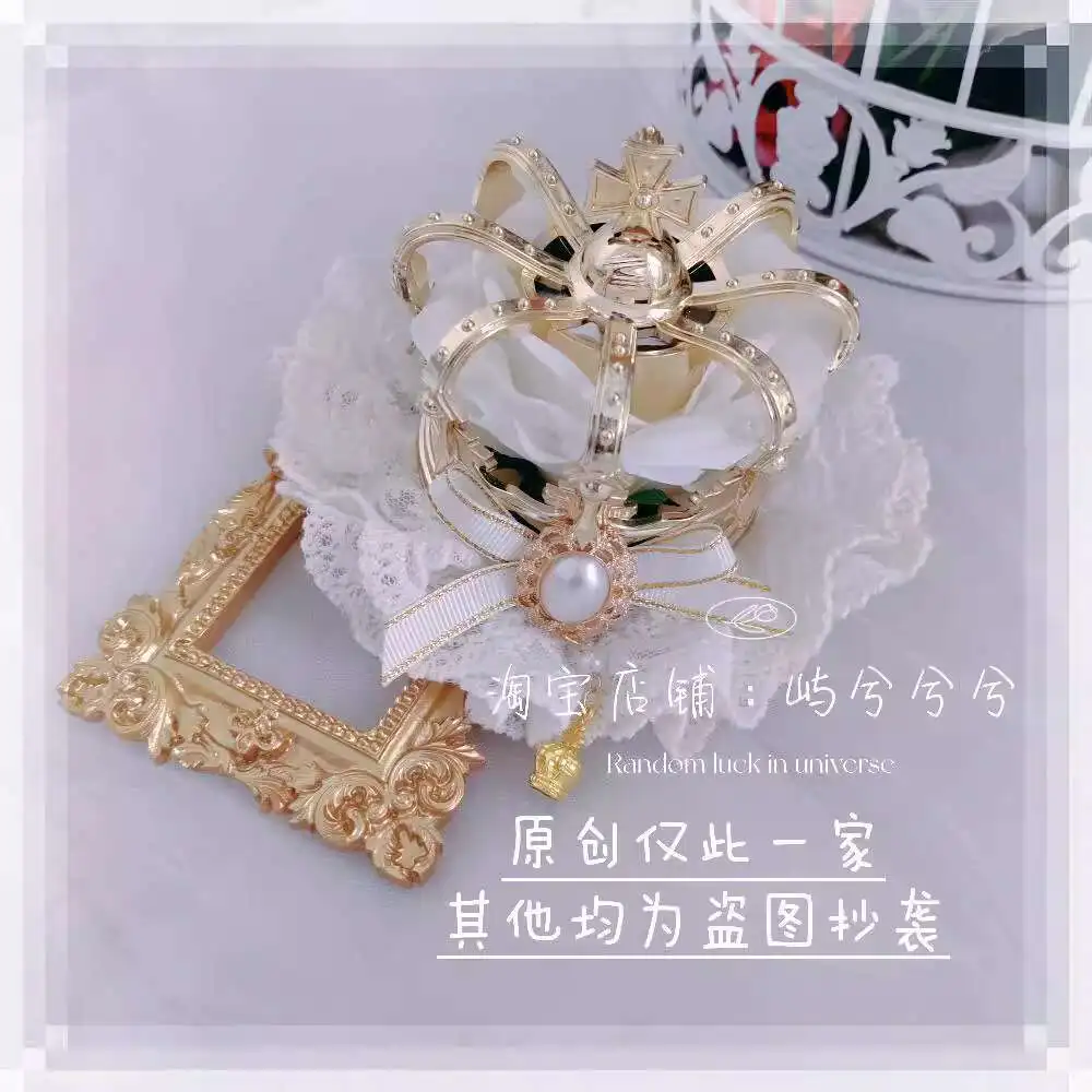 ใหม่ Fiesta Carnival ฮาโลวีน Cos คอสเพลย์ Crown Lolita Headwear ทุกวัน Princess Queen Be Crowned ดอกไม้งานแต่งงานอุปกรณ์เสริม