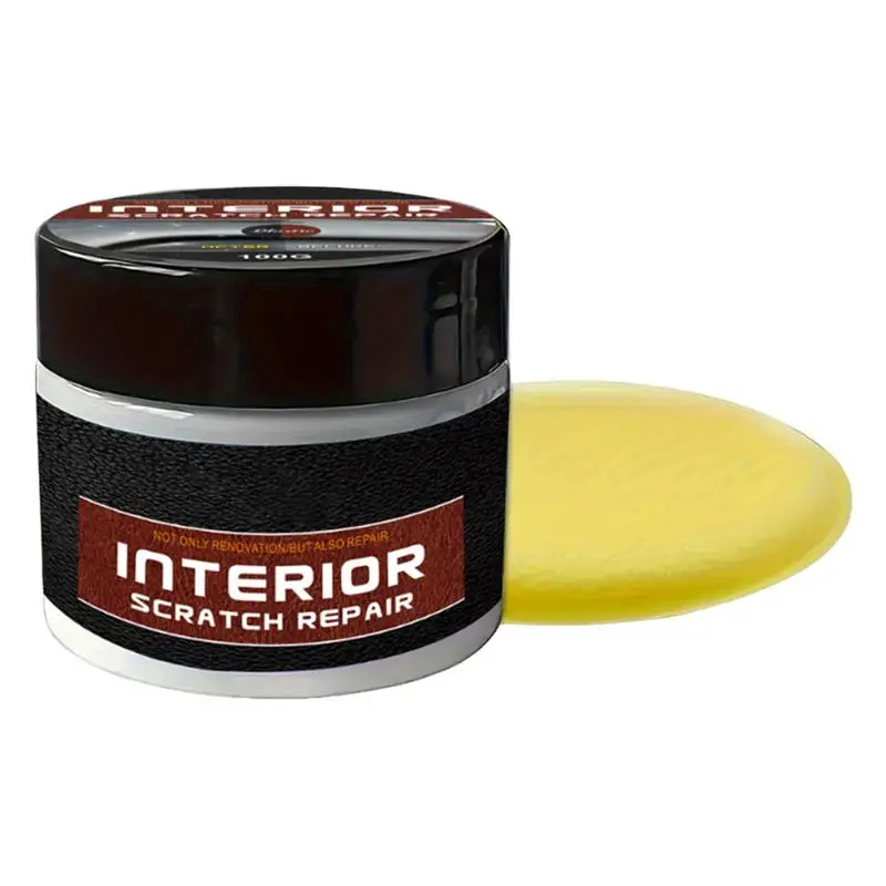 100g Car Plastic Refurbished Plating C rystal Coating Agent Wax Auto Dashboard Interior Plastic Scratch Remover Renovated Wax