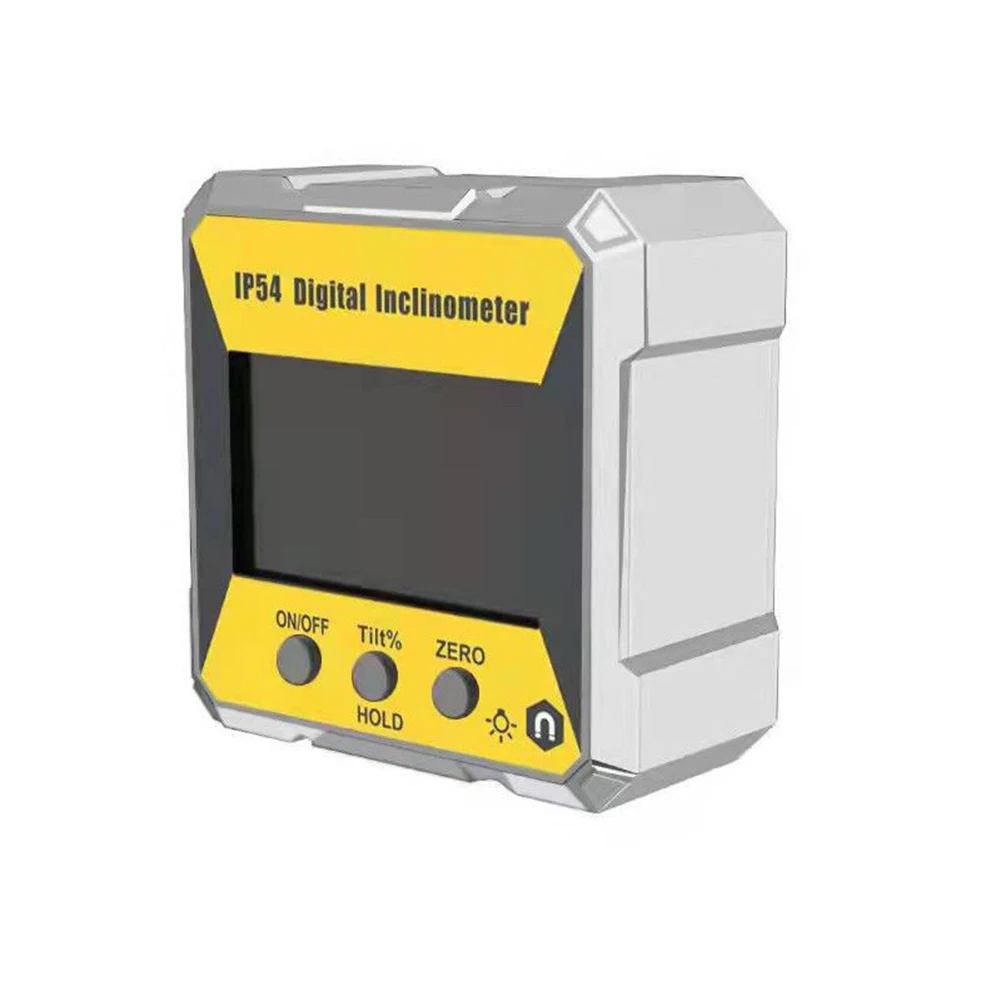 Digital Level with Strong Magnet Base Type-C Charging Capability Waterproof Design and Clear LCD Readout for On-Site Use