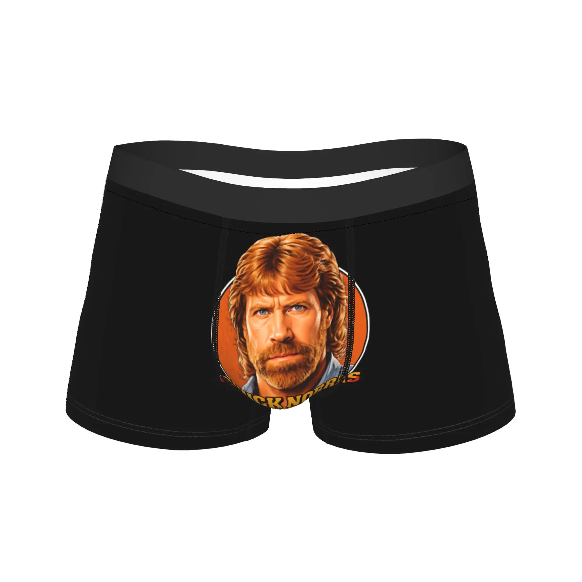

Боксерские шорты Chuck Norris, нижнее белье с 3D-принтом, шорты с высококачественным принтом, удобные мужские трусы больших размеров