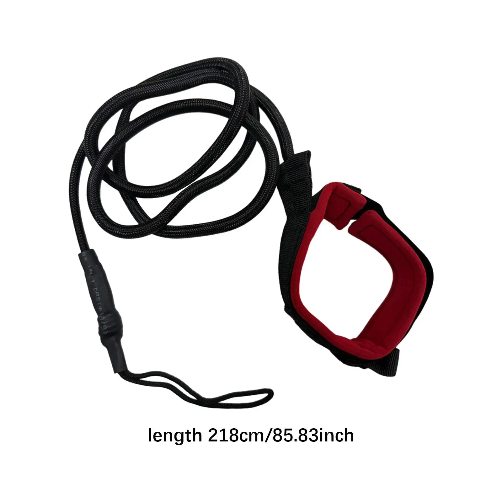 Surfboard Leash Nylon Elastic Sturdy Rope Stretch up to 85.83inch with Foot Loop Paddle Board Leg Strap for Outdoor Longboard