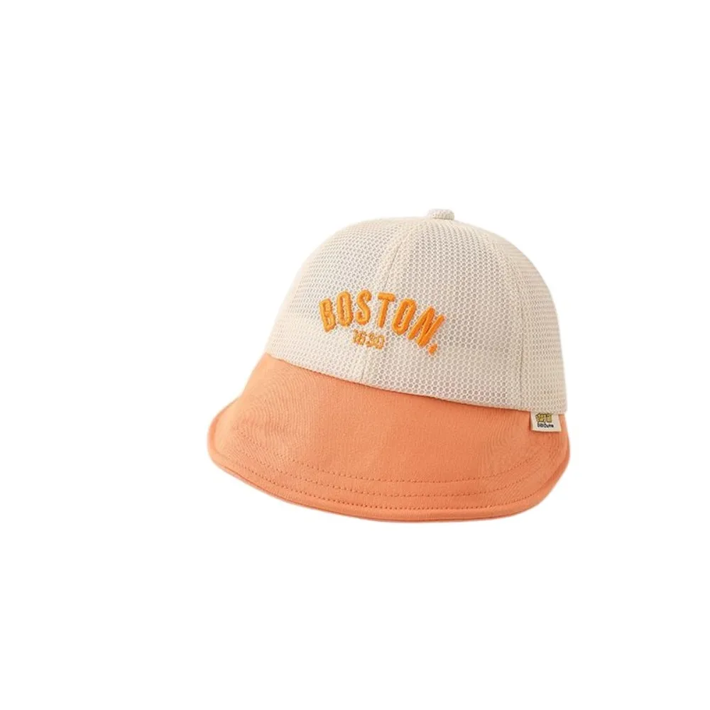 

Cute Letter Baby Baseball Cap Hollow Sunscreen Children Sun Hat Visor Anti UV Outdoor Peaked Hat 1-6 Years