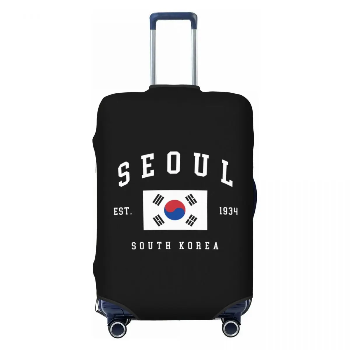 

Custom Flag Of South Korea Luggage Cover Cute Patriotic Pride Suitcase Protector Covers Suit For 18-32 inch