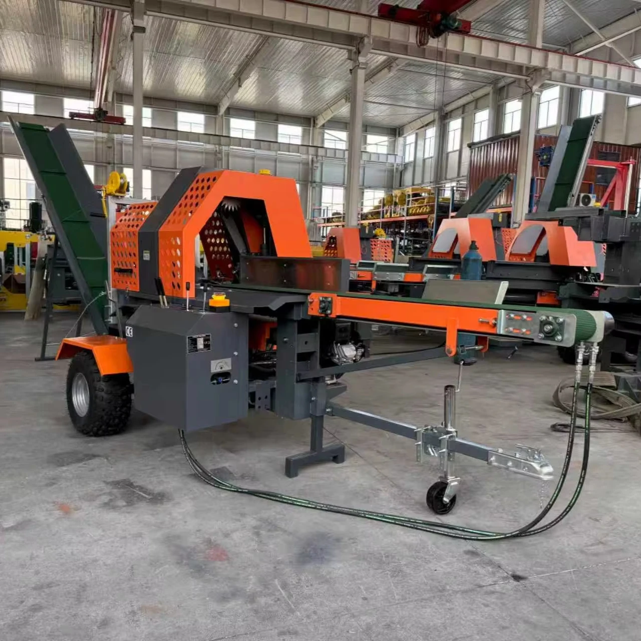 Compact Firewood Processor Machine with Hydraulic Splitter Wood Spliter Log Splitter Fire Wood Cut and Splitter Machine Custom