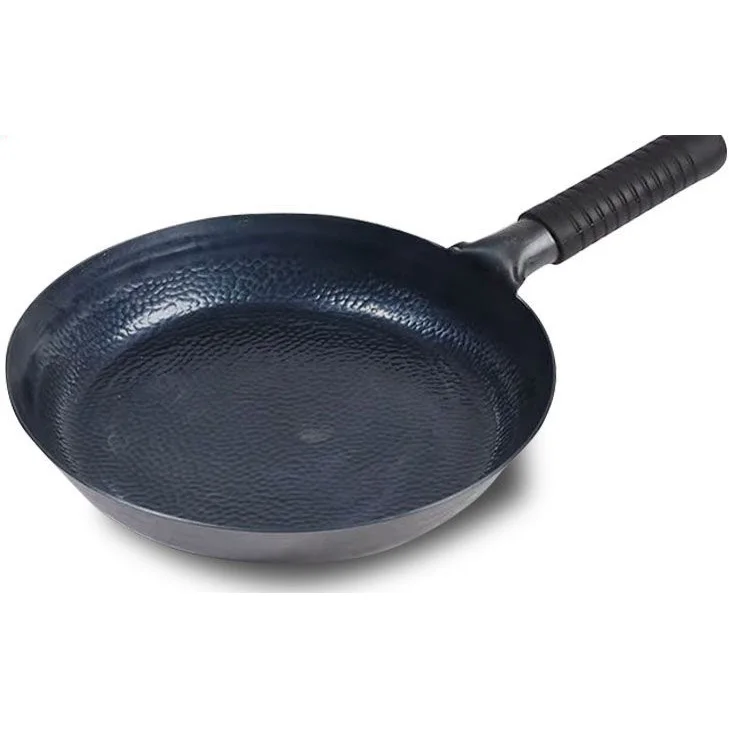 

26 28 30 32 см Skillets Zhangqiu Железный горшок Рыбья чешуя Высококачественная сковорода для стейка без покрытия Ручная кованая антипригарная железная кастрюля