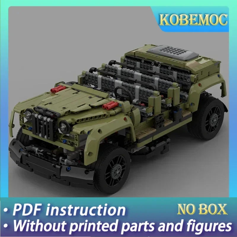 City Car Model Moc Building Bricks EMV Defender Adventure Vehicle Technology Modular Blocks Gift Christmas Toy DIY Sets Assembly