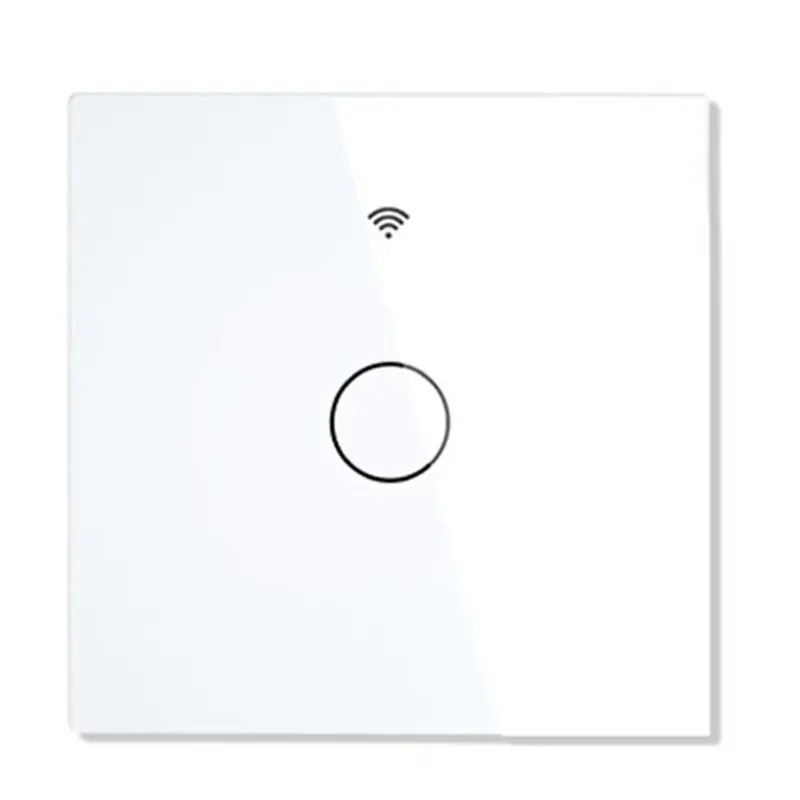 

ABKS-1 Piece Wifi Smart Light Switch RF433 No Neutral Wire Single Fire Smart Life Tuya App Control For Alexa Google Home 220V EU