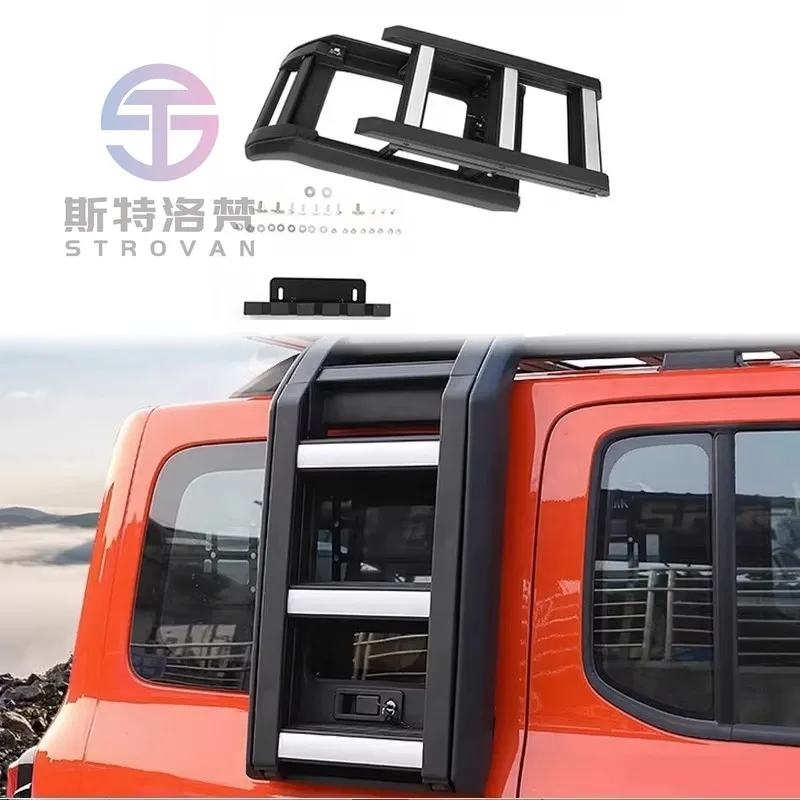 

Складная боковая лестница из алюминиевого сплава STLF для бездорожья с фиксацией для GWM Tank 300, аксессуары