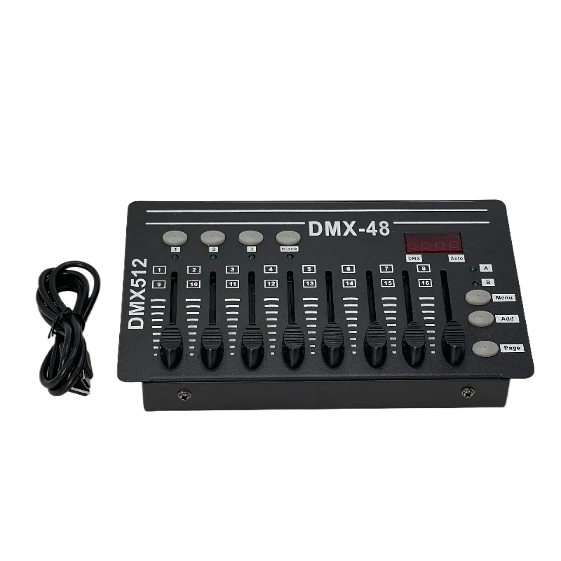 

Mini DMX-48 Rechargeable Power-Free Par Light Speed Light DJ Portable Small Performance Light Digital Console DMX Controller