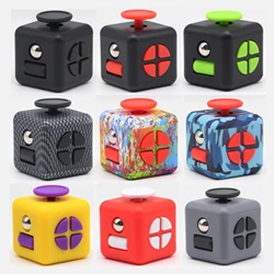 6-Sided Fidget Toy Multi-Functional Stress Relief Finger Toy with Press Squeeze & Slide Functions for Anxiety Relief